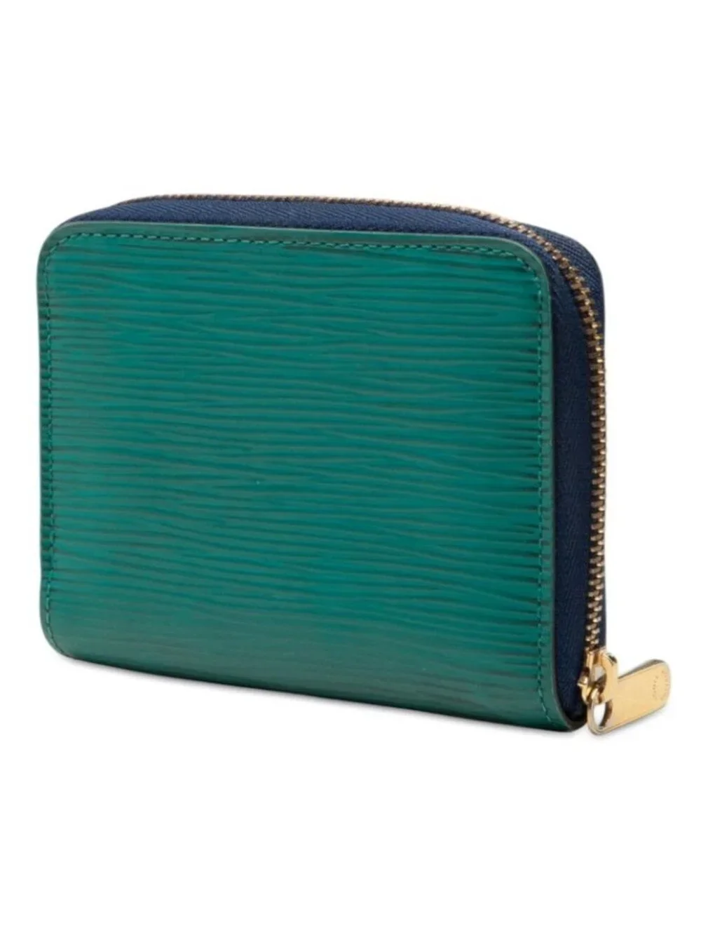Louis Vuitton Epi Zippy Coin Purse Zip Around Emlord Green Leather